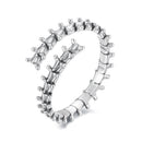 925 Sterling Silver Oxidized Silver Width 0.22-0.37cm Rings-1