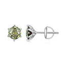 925 Sterling Silver Moissanite 1.00 Carat Earrings Size 7.0mm for Women-4