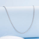925 Sterling Silver White Gold Plated 40+5cm Necklace for Women-2