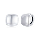 925 Sterling Silver Plated White Gold 10mm Earrings for Women-2