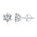 925 Sterling Silver Moissanite Earrings for Women-1