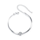 925 Sterling Silver 5.0mm Moissanite Bracelet with White Gold Plating for Women-3