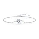 S925 Sterling Silver Moissanite Bracelet 15+3cm for Women-1