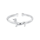925 Sterling Silver Oxidized Silver 1.6mm Ring for Women-1
