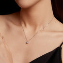 925 Sterling Silver Moissanite & CZ Pavé Necklace - 40+5cm for Women-6