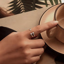 925 Sterling Silver Oxidized 0.15-0.8cm Ring-6
