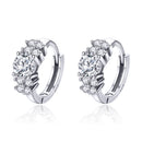 925 Sterling Silver Earrings with Pavé Setting and CZ Stone for Women-1