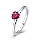 925 Sterling Silver Plated Platinum CZ Ring Size 6 for Women-1