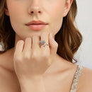 925 Sterling Silver Oxidized Rings for Women-6