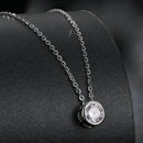 S925 Sterling Silver Moissanite Necklace 400mm with 1ct Moissanite for Women-8