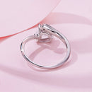 925 Sterling Silver Ring with Pavé Setting CZ, 0.6 cm Width, Style E for Women-4