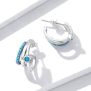 925 Sterling Silver High Quality Turquoise Earrings-5