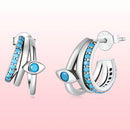 925 Sterling Silver High Quality Turquoise Earrings-8