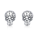 S925 Oxidized Silver Earrings Size 1*0.7cm for Women-1