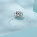 925 Sterling Silver White Gold Plated CZ Ring Size 6 for Women-4