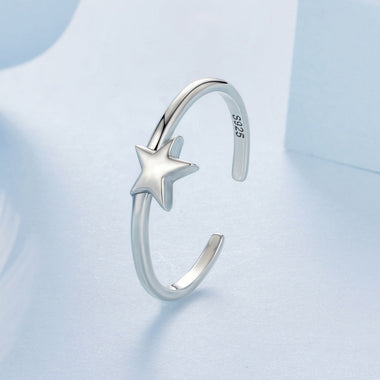 925 Sterling Silver Star Ring for Women - 0