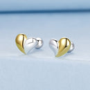 925 Sterling Silver & Plated Gold Earrings for Women - 0.5*0.6cm-3