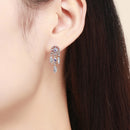 S925 Sterling Silver Pavé Setting CZ Earrings-5