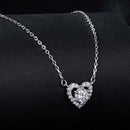 925 Sterling Silver Moissanite 0.5 Carat Necklace with CZ for Women-5