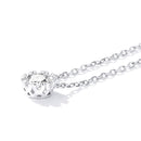 925 Sterling Silver Adjustable Necklace with CZ Pendants for Women-5