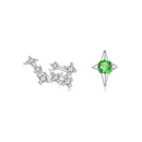 925 Sterling Silver White Gold Plated Star & Constellation Earrings for Women-3