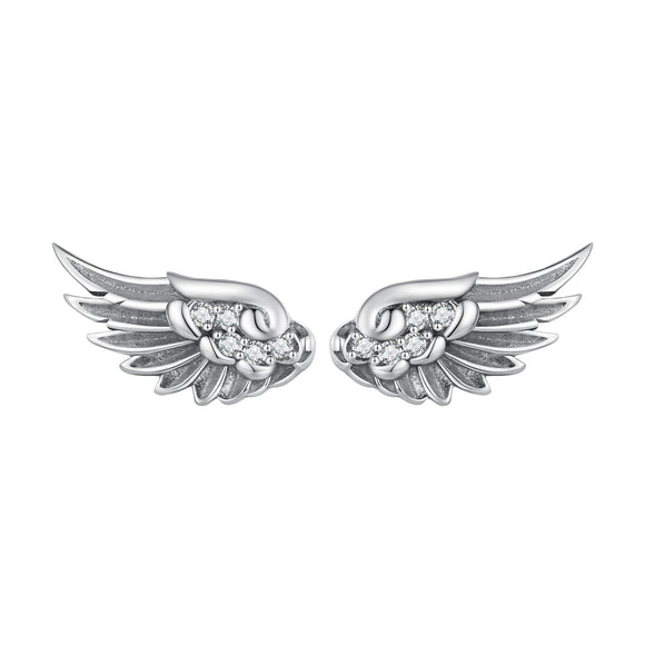 925 Sterling Silver Oxidized Pavé CZ Earrings