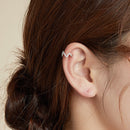 925 Sterling Silver Plated Platinum Pavé CZ Earrings for Women-2