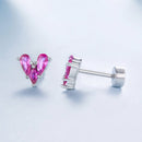 925 Sterling Silver Earrings with Pavé Setting CZ-4