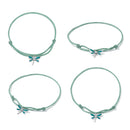925 Sterling Silver Adjustable Bracelet with CZ and Enamel in Oxidized Finish for Women-3