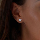 925 Sterling Silver Pavé Setting CZ Earrings-7