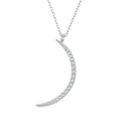 925 Sterling Silver Adjustable CZ Pendant Necklace for Women-2