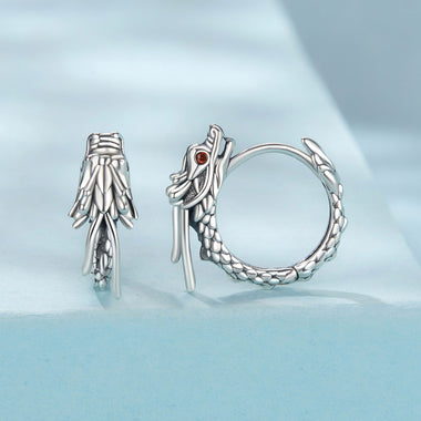 925 Sterling Silver Pave Setting CZ Oxidized Earrings for Women - 0