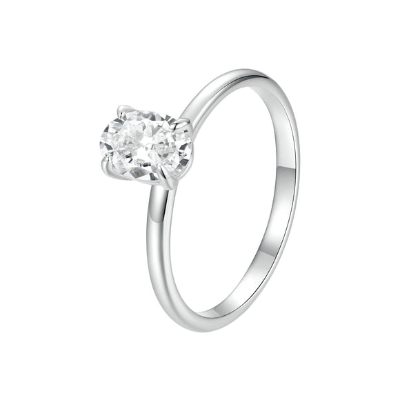 925 Sterling Silver Moissanite 1ct Ring Size 8