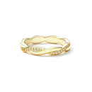 925 Sterling Silver Pavé Setting CZ Ring-6