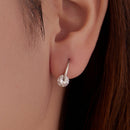 925 Sterling Silver Moissanite 1ct Earrings for Women-5