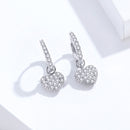 925 Sterling Silver CZ Pavé Setting Earrings for Women-2