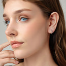 925 Sterling Silver Plated White Gold Earrings for Women-7
