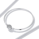 925 Sterling Silver 17.0 cm Oxidized CZ Bracelet for Women-2