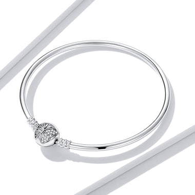 925 Sterling Silver 17.0 cm Oxidized CZ Bracelet for Women - 0