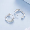 925 Sterling Silver Pavé Setting CZ Earrings for Women-4