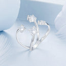 925 Sterling Silver White Gold Plated Pavé Set CZ Ring 2.5-13.5mm for Women-3