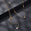 925 Sterling Silver White Gold Plated Adjustable Moissanite Necklace for Women-3