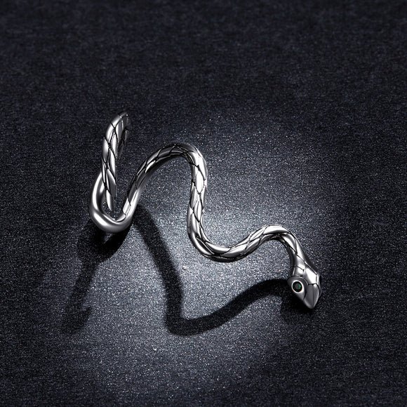 925 Sterling Silver Oxidized 2.5x1.9 cm Pavé Setting CZ Earrings for Women