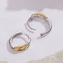925 Sterling Silver Earrings for Women - 1.4x0.4cm - White Gold and Gold Plated-6