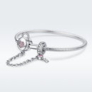 925 Sterling Silver Bracelet 17cm for Women-7
