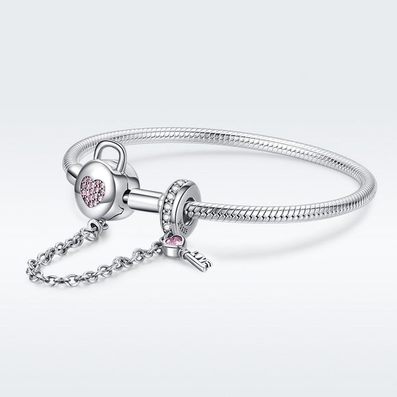 925 Sterling Silver Bracelet 17cm for Women