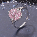 925 Sterling Silver Pendant 0.15cm Enamel CZ Ring for Women-2