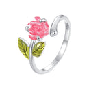 925 Sterling Silver Enamel Resin Ring 1.7mm Width-4