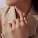 925 Sterling Silver White Gold Plated Pavé CZ Rings for Women-9