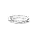 925 Sterling Silver Pavé Setting CZ Ring-4